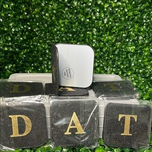 Black and Gold Letter Makeup Mirrors